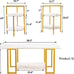 NEW Set of 3 Modern Tables Set Faux Marble Coffee Table & 2 End Tables