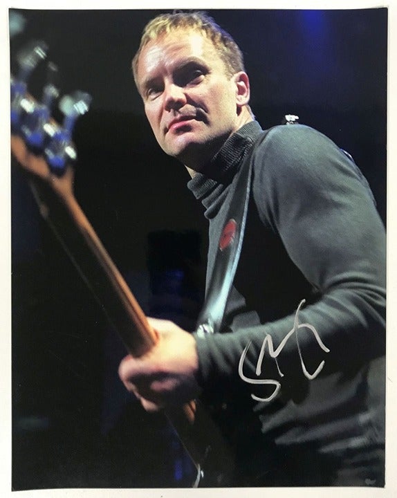 Sting Signed Autographed Glossy 8x10 Photo - Mueller Authenticated