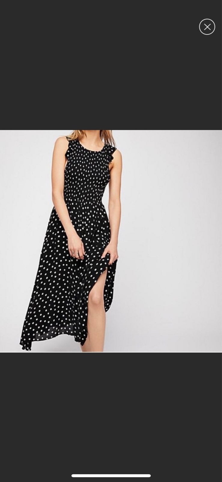 free people polka dot dress