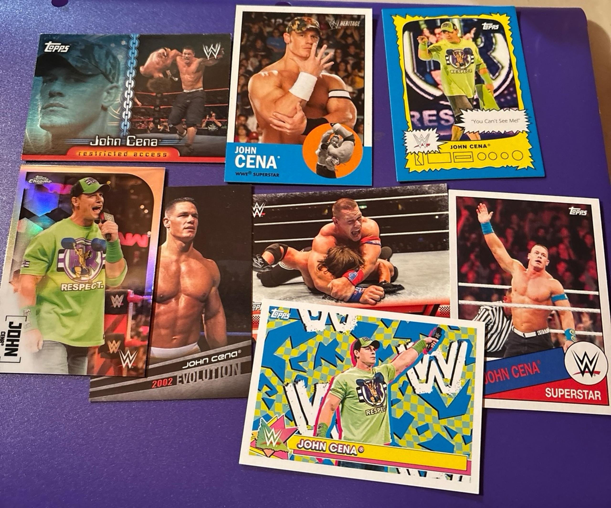 John Cena 2020 Topps Chrome Refractor Plus card Lot