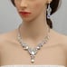 Elegant Crystal Necklace Earrings Bracelet Ring Bridal Wedding Party Jewelry Set