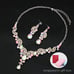 Elegant Crystal Necklace Earrings Bracelet Ring Bridal Wedding Party Jewelry Set