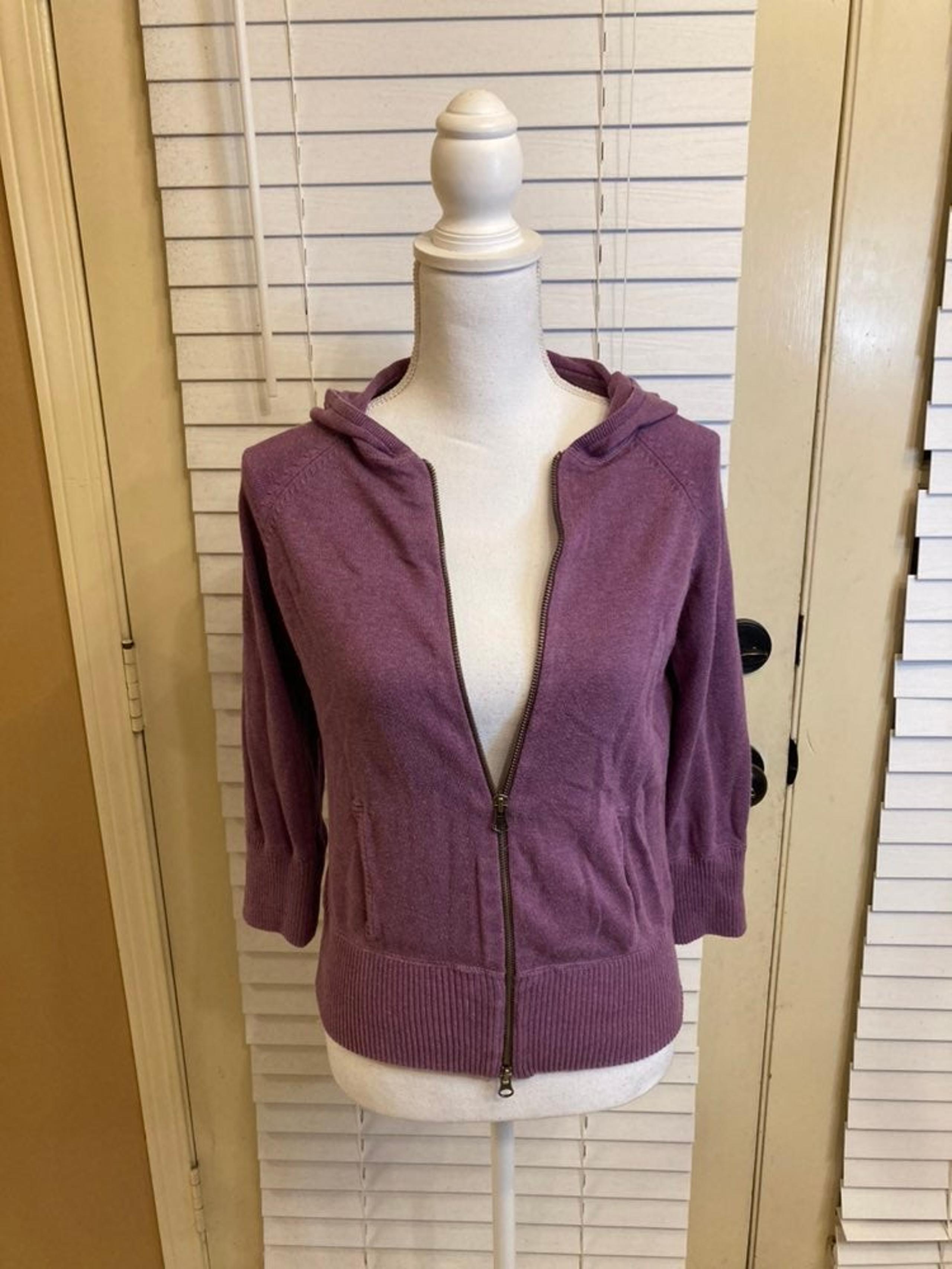 Purple Zip Cardigan