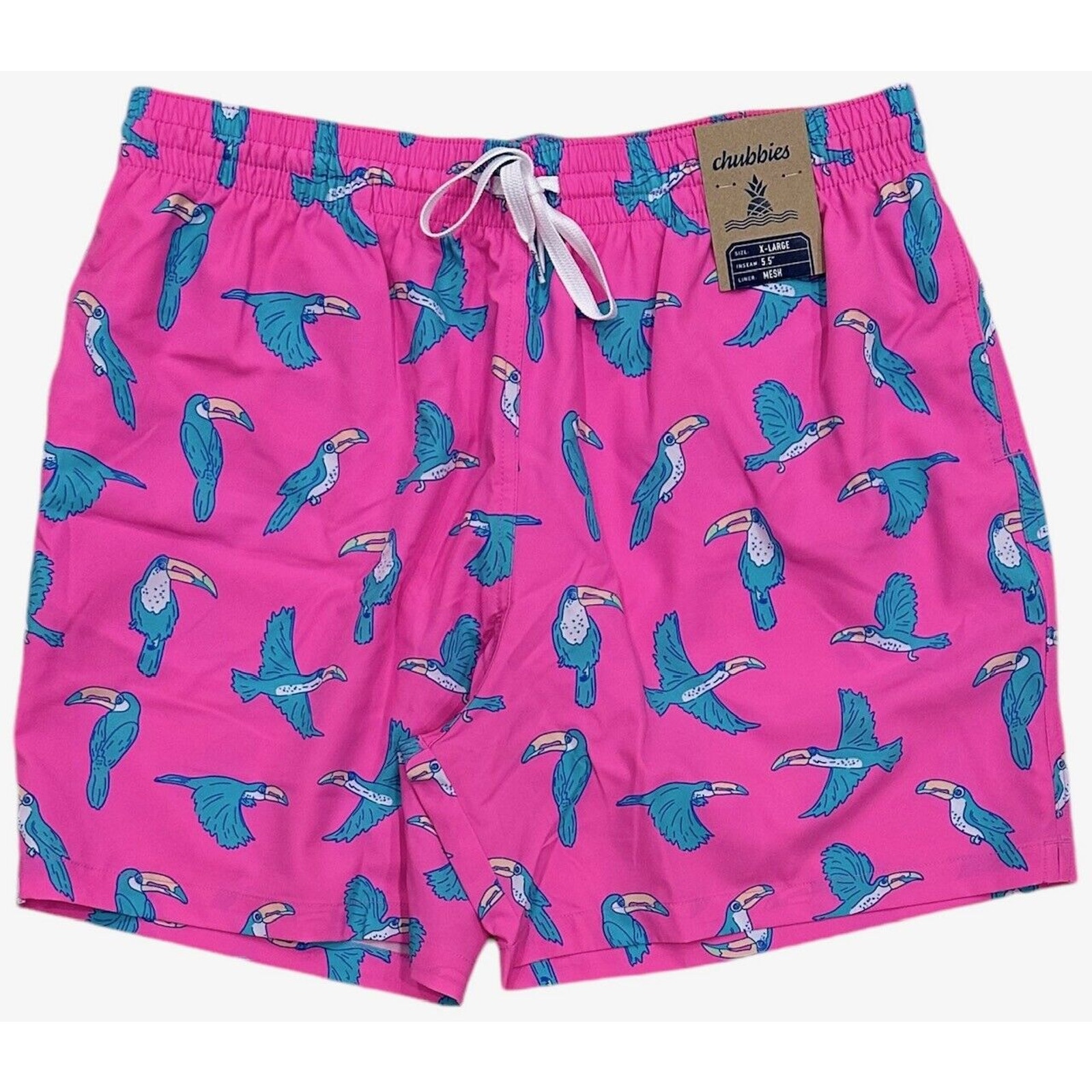 Chubbies Men's Classic Swim Trunks 5.5 The Toucan Do Its Boardshorts