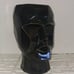 Large Black Geometric Art Deco Head Planter/Vase