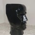 Large Black Geometric Art Deco Head Planter/Vase