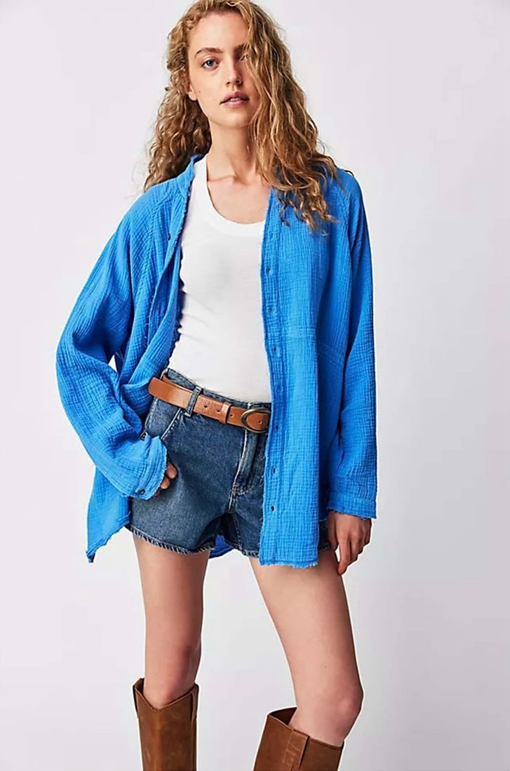 FREE PEOPLE Summer Daydream Button Down