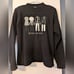 Bonnie and Bill by Holly Vtg Black & White Embroidered Sweater Women's Size XL