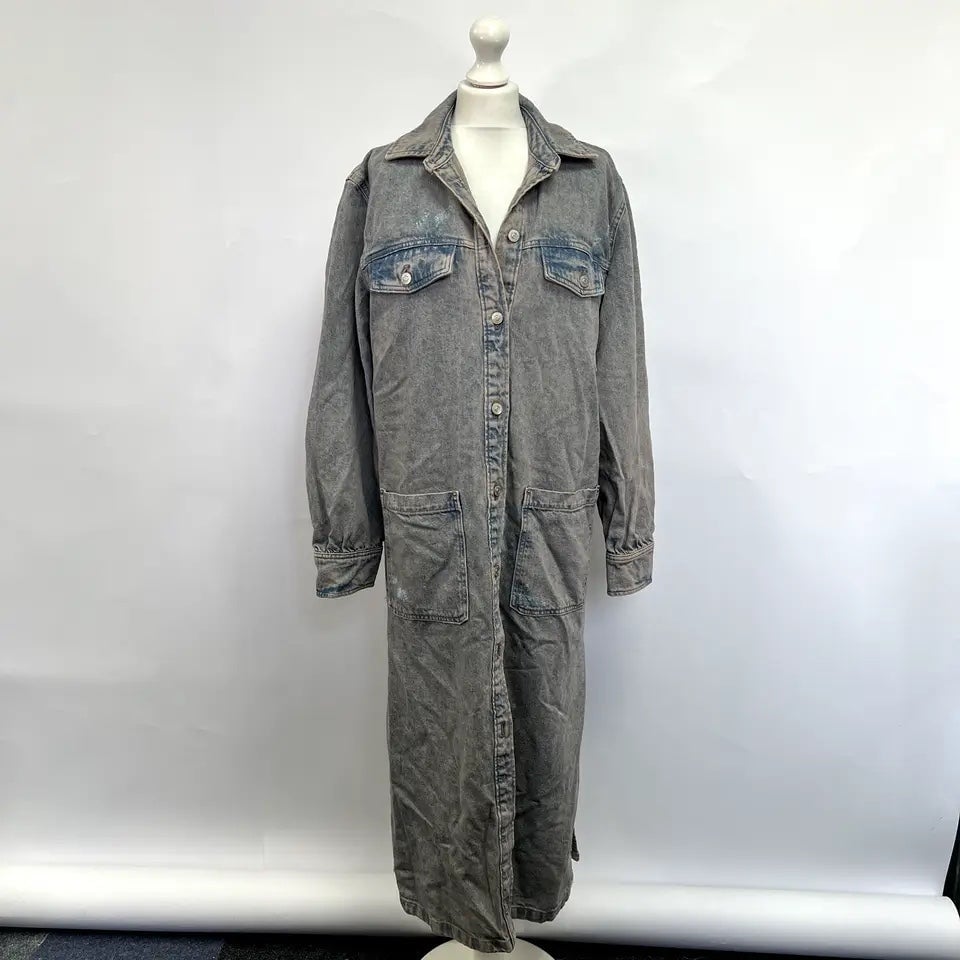 We The Free 'Anna Lou' distressed Denim Duster Coat NWOT