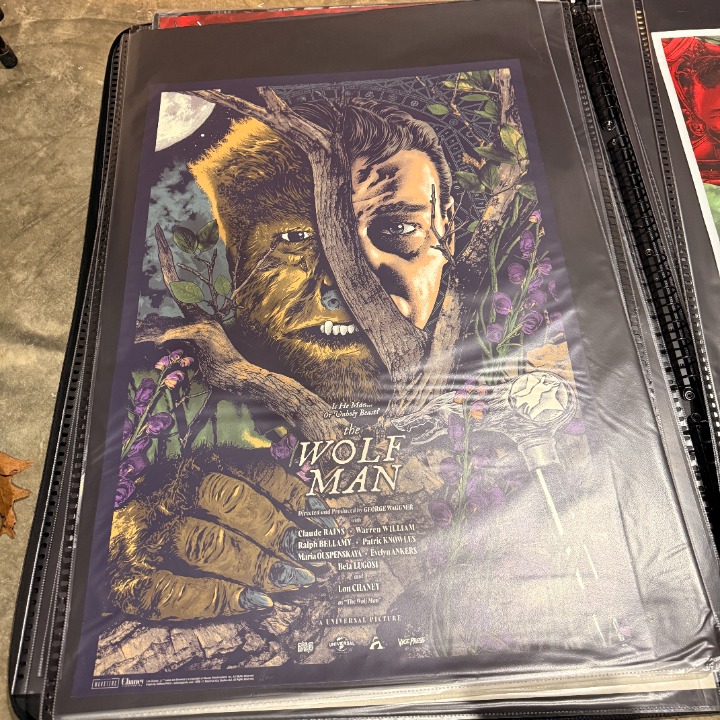 The Wolf Man Art Print Poster Anthony Petrie Bottleneck Limited Edition /175