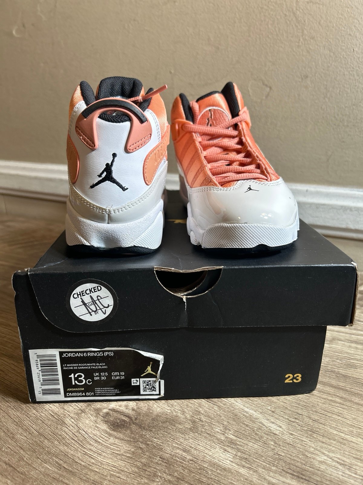 Jordan 6 Rings Size 13C in Kids Girls or Boys