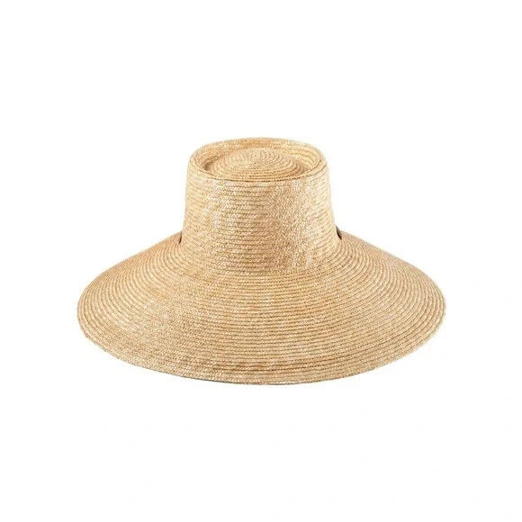 Lack of Color Straw Hat 55CM Small Hand Woven in Ecuador New With Tags