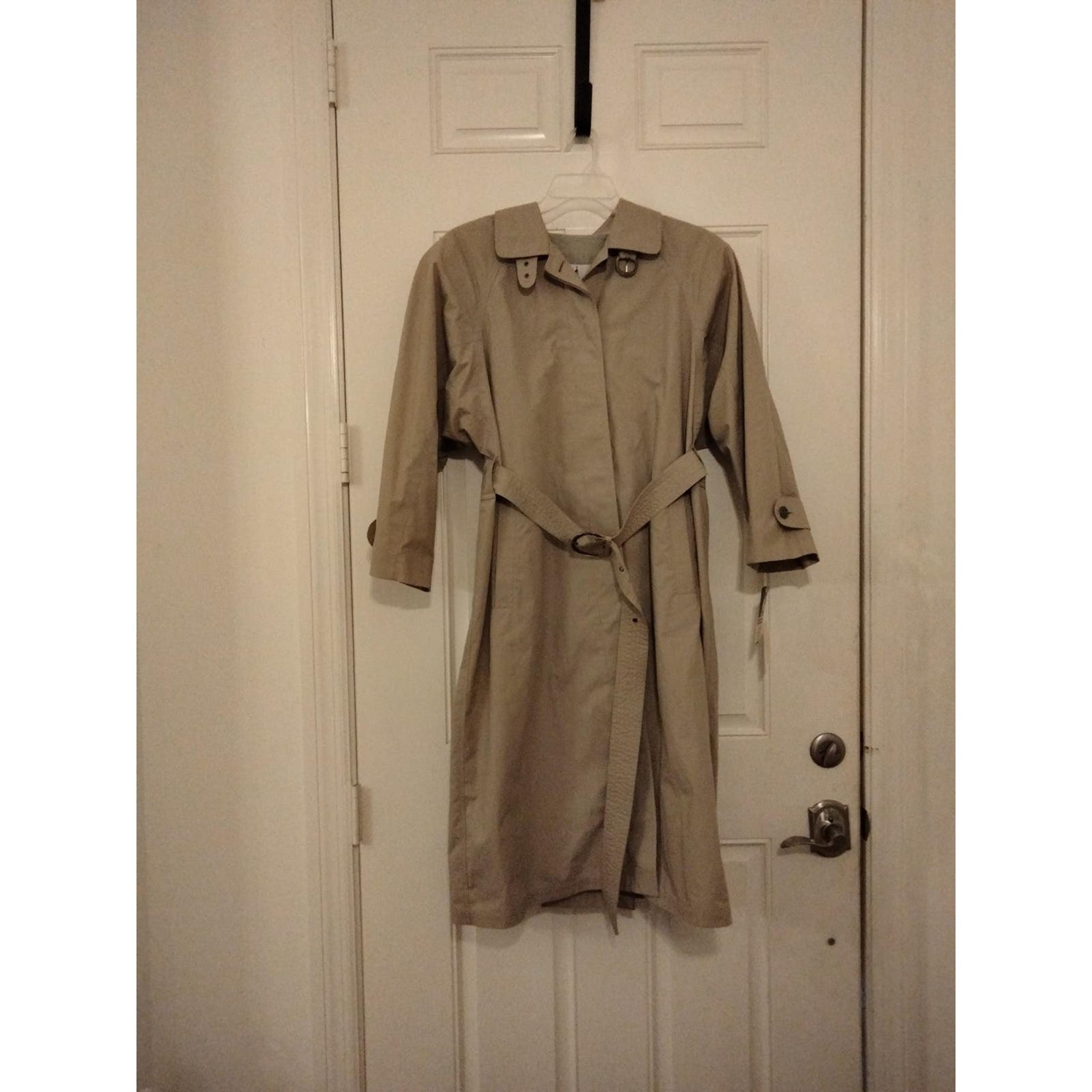 Trench Coat Misty Harbor Tan Beige New Women size 10 P