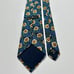 Ermenegildo Zegna Made In Italy Men's Geometric Vtg Necktie 100% Silk Blue Tie