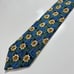 Ermenegildo Zegna Made In Italy Men's Geometric Vtg Necktie 100% Silk Blue Tie