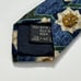 Ermenegildo Zegna Made In Italy Men's Geometric Vtg Necktie 100% Silk Blue Tie