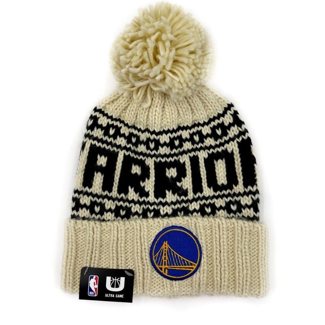 Golden State Warriors Basketball Cable Knit Winter Hat Beanie NBA Mens Womens