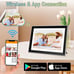 Digital Picture Frame WiFi 10.1 Inch Smart Digital Photo Frames with 1280x800 HD