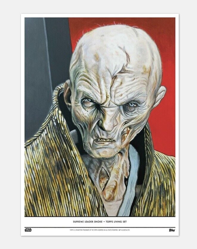 Topps Star Wars Living Set 10x14 Fine Art Print Poster Supreme Leader Snoke New