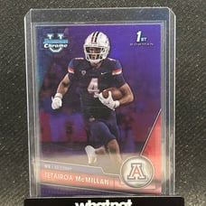 2023 1st Bowman U Chrome Tetairoa McMillan Purple /399 SSP Arizona NFL Rookie