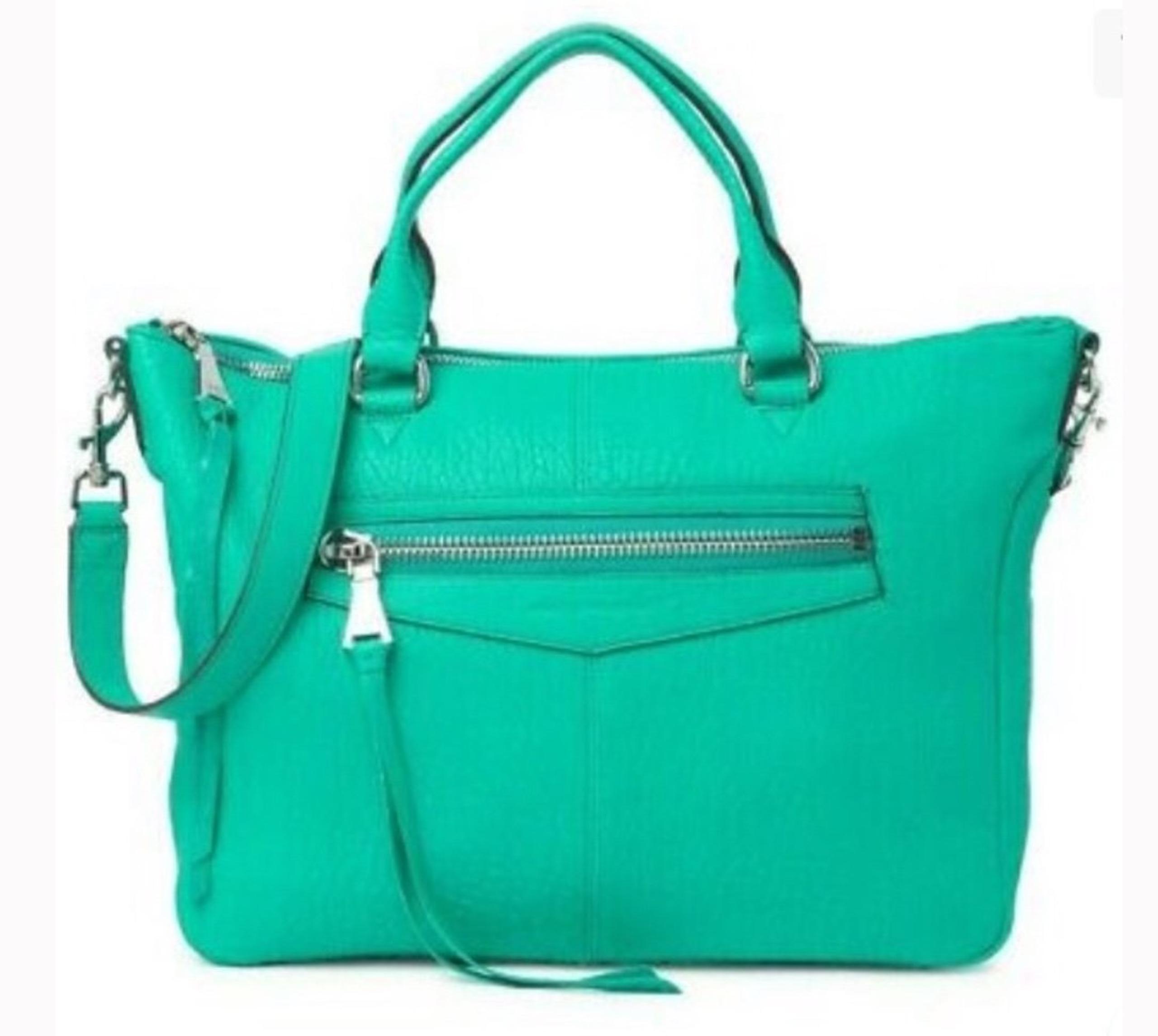Aimee Kestenberg Bag Good Times Satchel Women's Leather Satchel Aqua Green Purse
