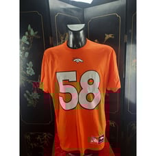 NFL Majestic Mens Jersey Denver Broncos Jersey Tshirt Von Miller 58 Deadstock