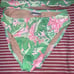 Vintage Lilly Pulitzer Pink & Green Musical Monkey Print Bikini 2 piece Size 6