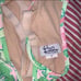 Vintage Lilly Pulitzer Pink & Green Musical Monkey Print Bikini 2 piece Size 6