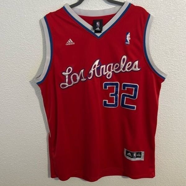 Vintage- NBA-Los Angeles Clippers-Griffen #32 Red Jersey- Size XXL