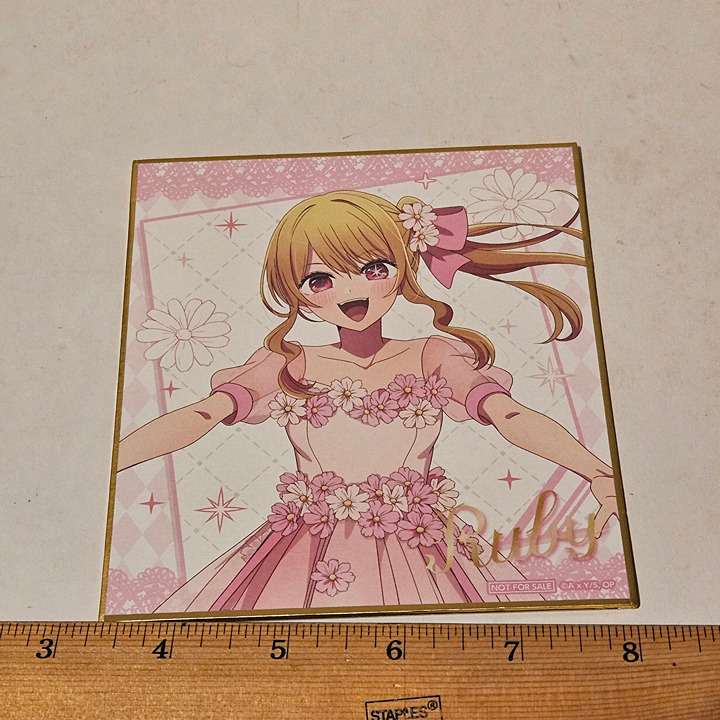 Ruby Hoshino shikishi sign board Oshi no Ko