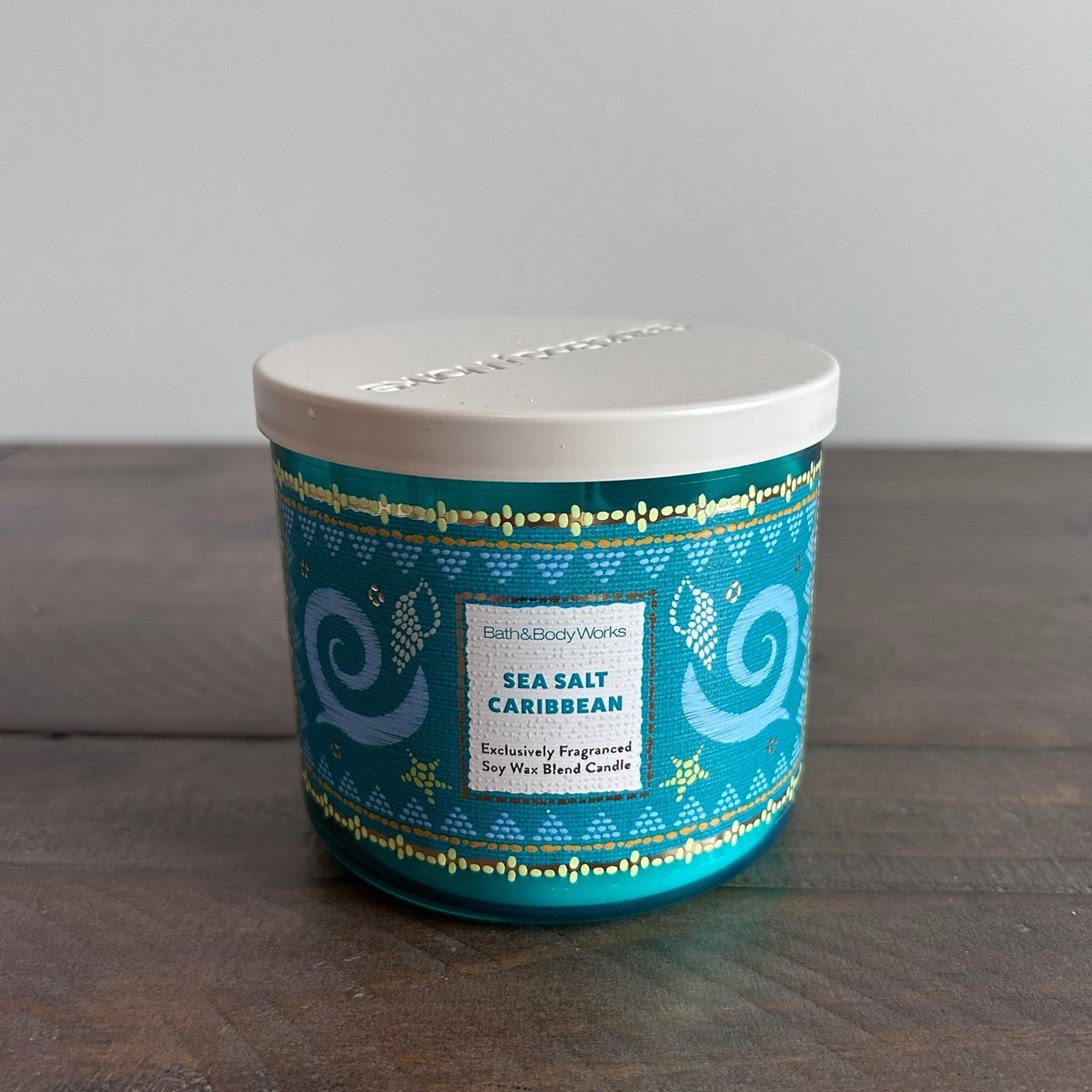 Bath & Body Works Sea Salt Caribbean 3-Wick Candle