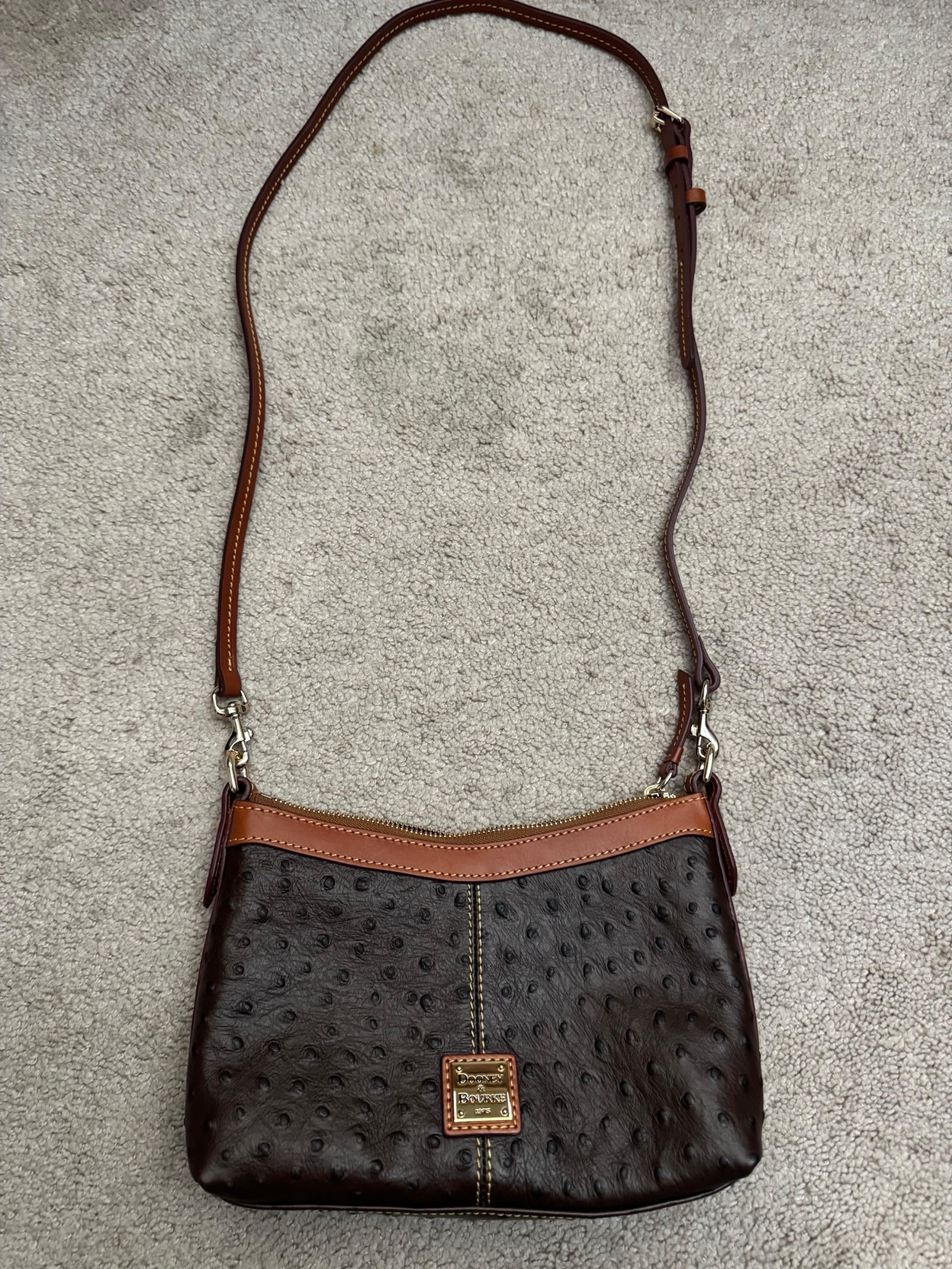 Dooney and Bourke ostrich  crossbody bag