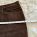 John Varvatos Brown Goat Suede Mini Skirt 40