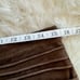 John Varvatos Brown Goat Suede Mini Skirt 40