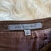John Varvatos Brown Goat Suede Mini Skirt 40