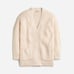 J.Crew Womens Ribbed V-Neck Cardigan Sweater Long Sleeve V-Neck Cream XL NEW