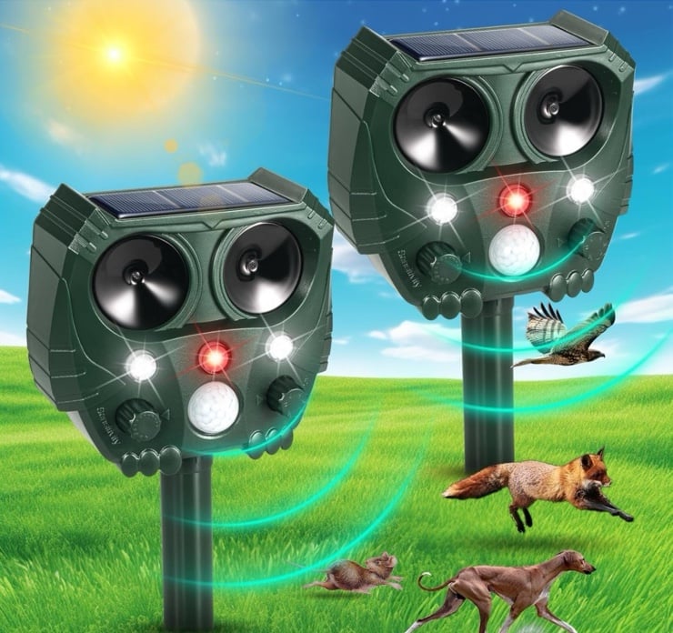 Ultrasonic Animal Repeller (4 pack)
