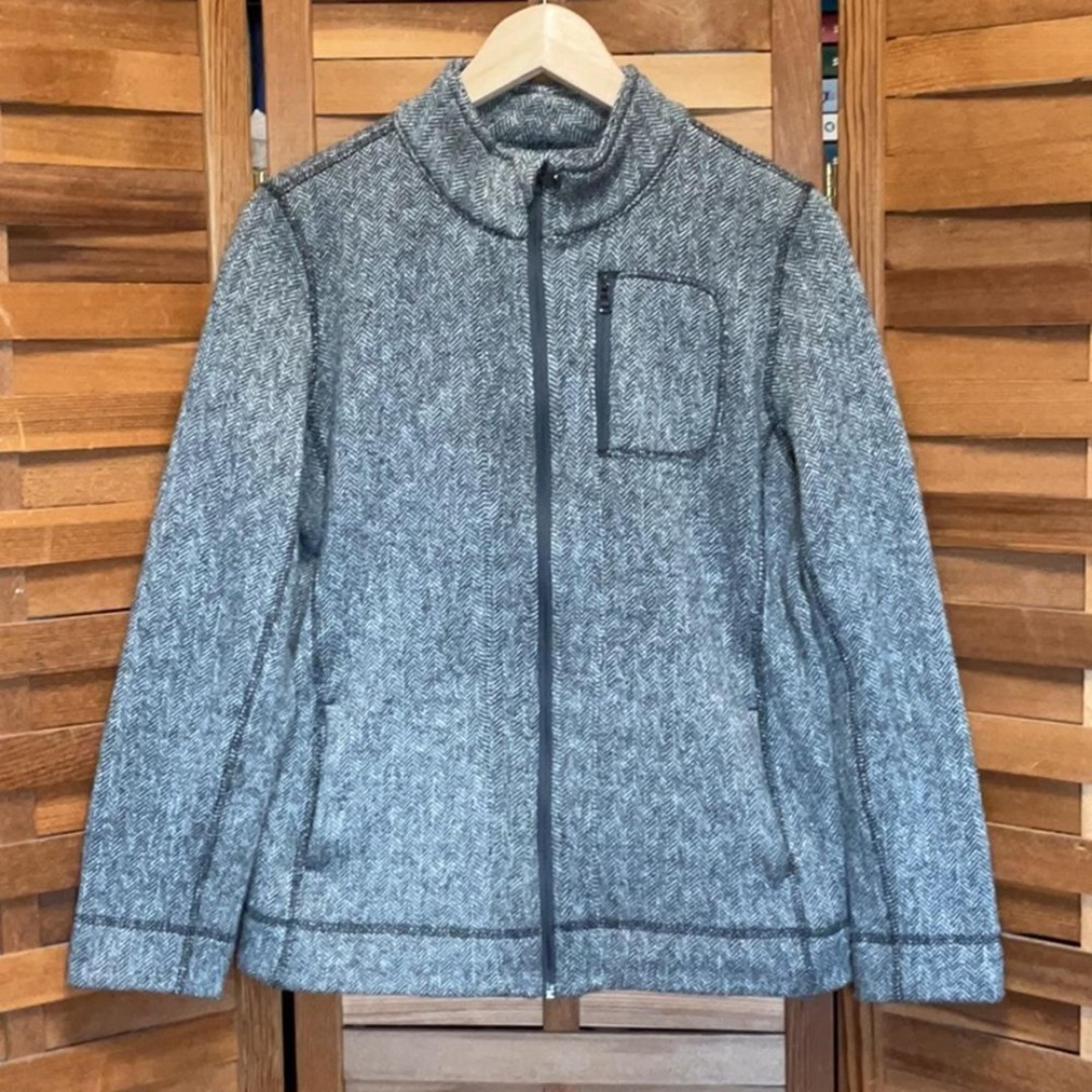 Marc New York Performance Gray Jacket Women M Polyester Herringbone Twill