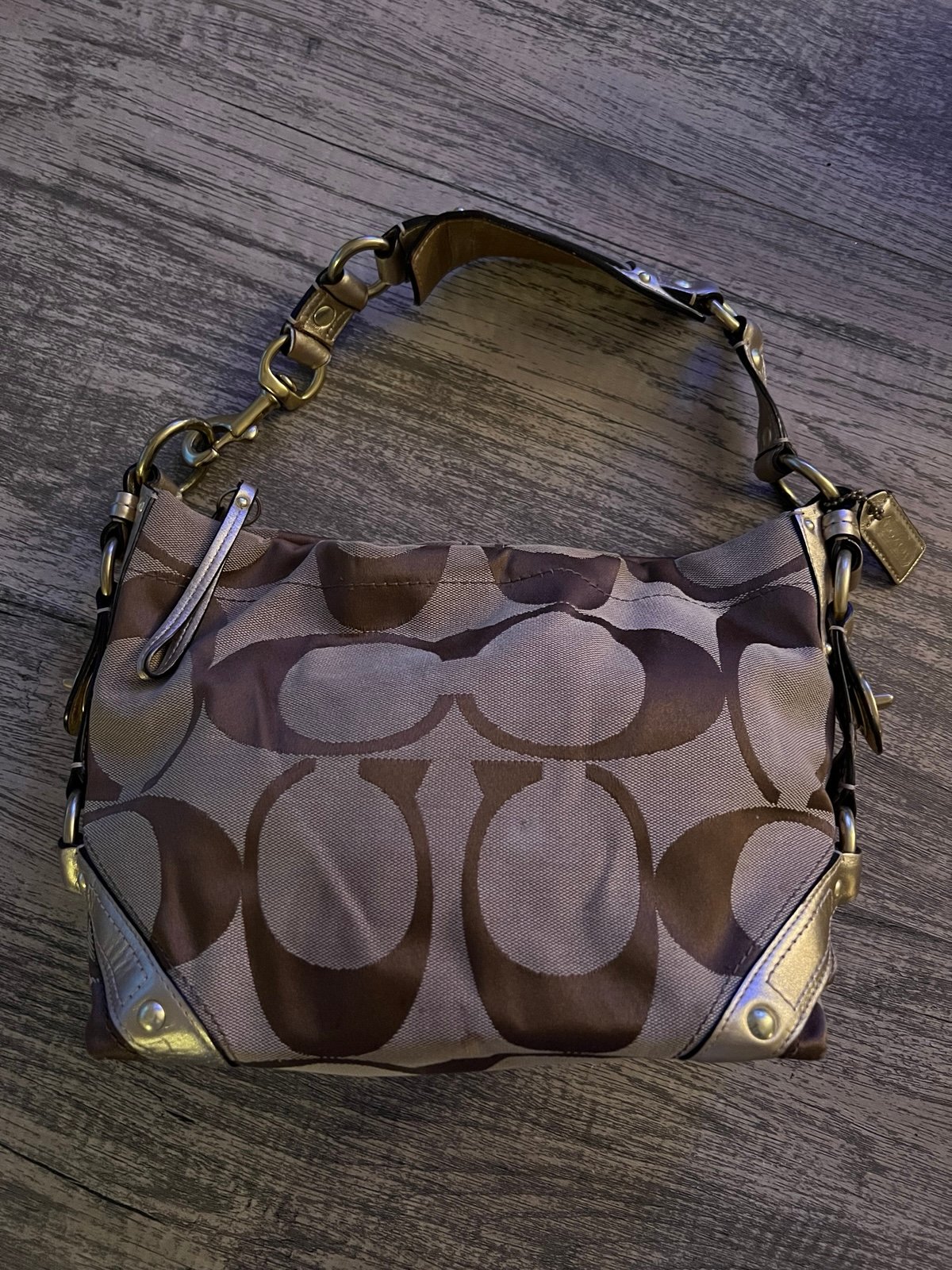 Vintage Coach Handbag Tan