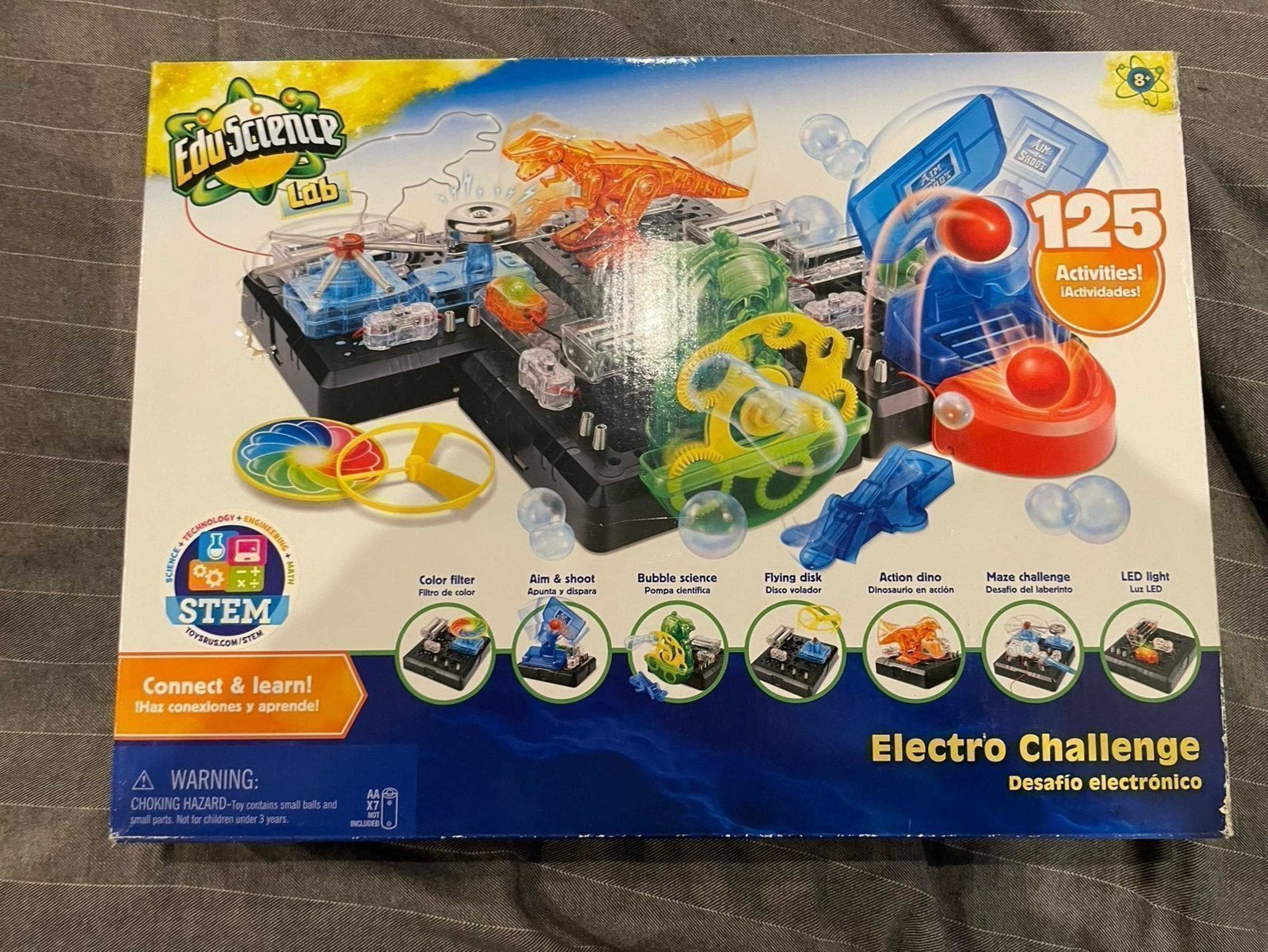 Eduscience lab Electro challenges game 8+ super fun challenges summer learning