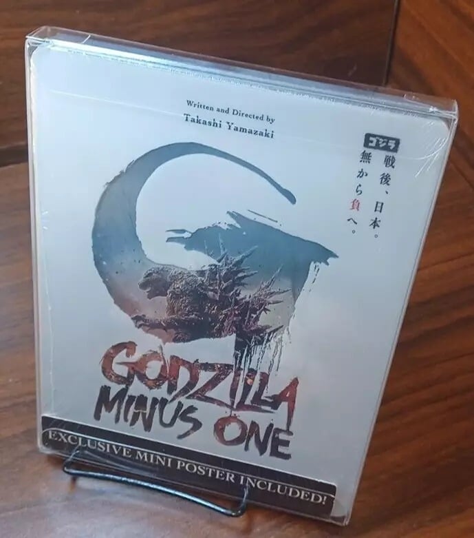 Godzilla Minus One 4K Steelbook (4K/Blu-ray)w/PROTECTIVE SLEEVE-NEW-Free Box S&H