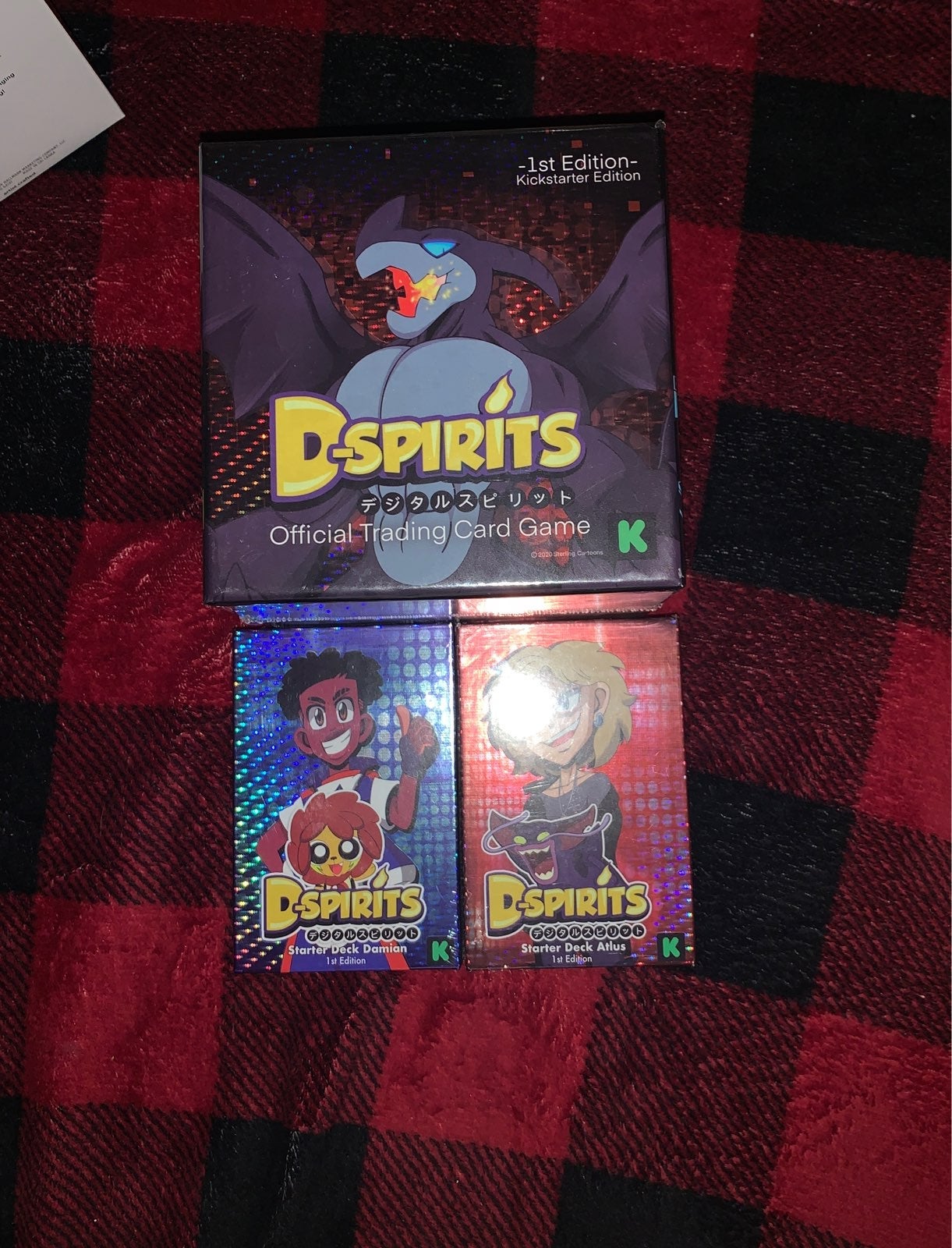 D-Spirits TCG Kickstarter 1st Edition Booster Box With Starter Decks