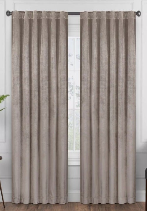 Harper Velvet Absolute Zero Blackout Window Panel - Eclipse 50'' x 95‘’Mushroom