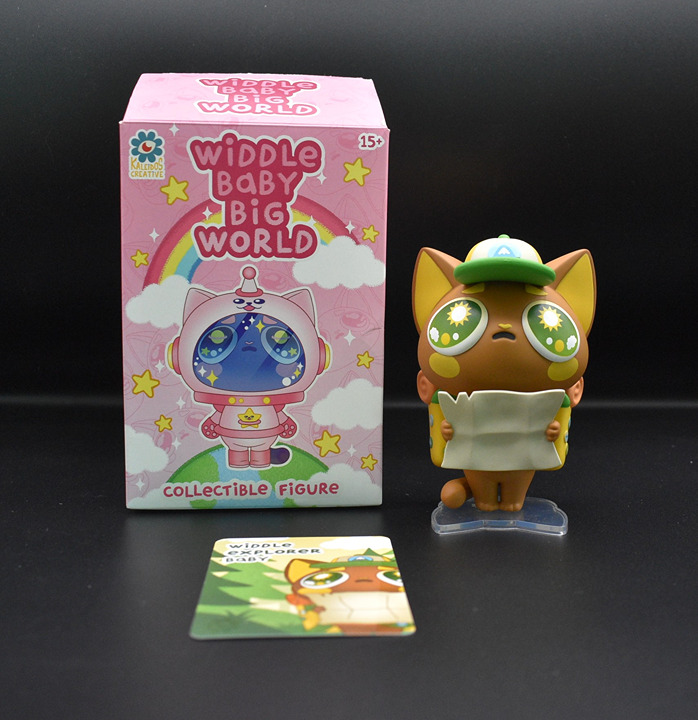 Kaleidos Creative Widdle Baby Big World Widdle Explorer Baby Cat Figure (A7)