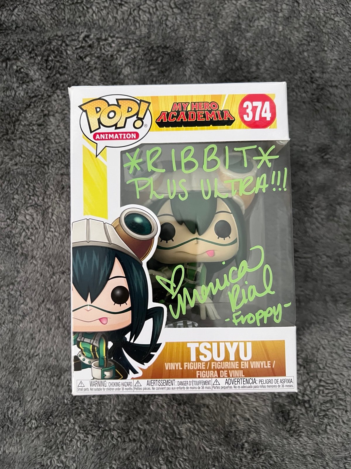 Signed Funko Pop Tsuyu #374