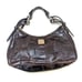 Dooney And Bourke Brown Croc Embossed Leather Handbag