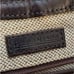 Dooney And Bourke Brown Croc Embossed Leather Handbag