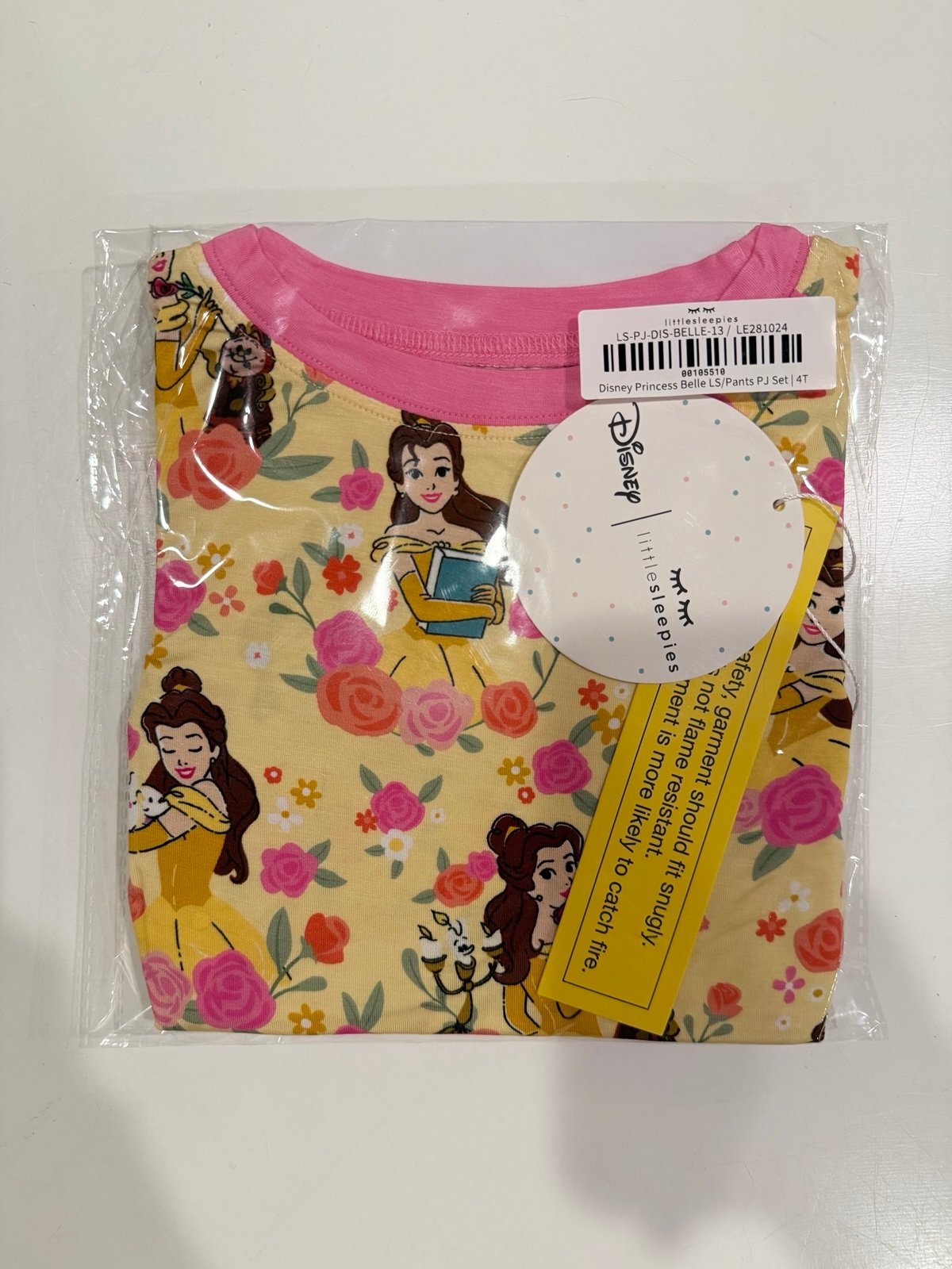 Little Sleepies Princess Belle LS PJs 4T