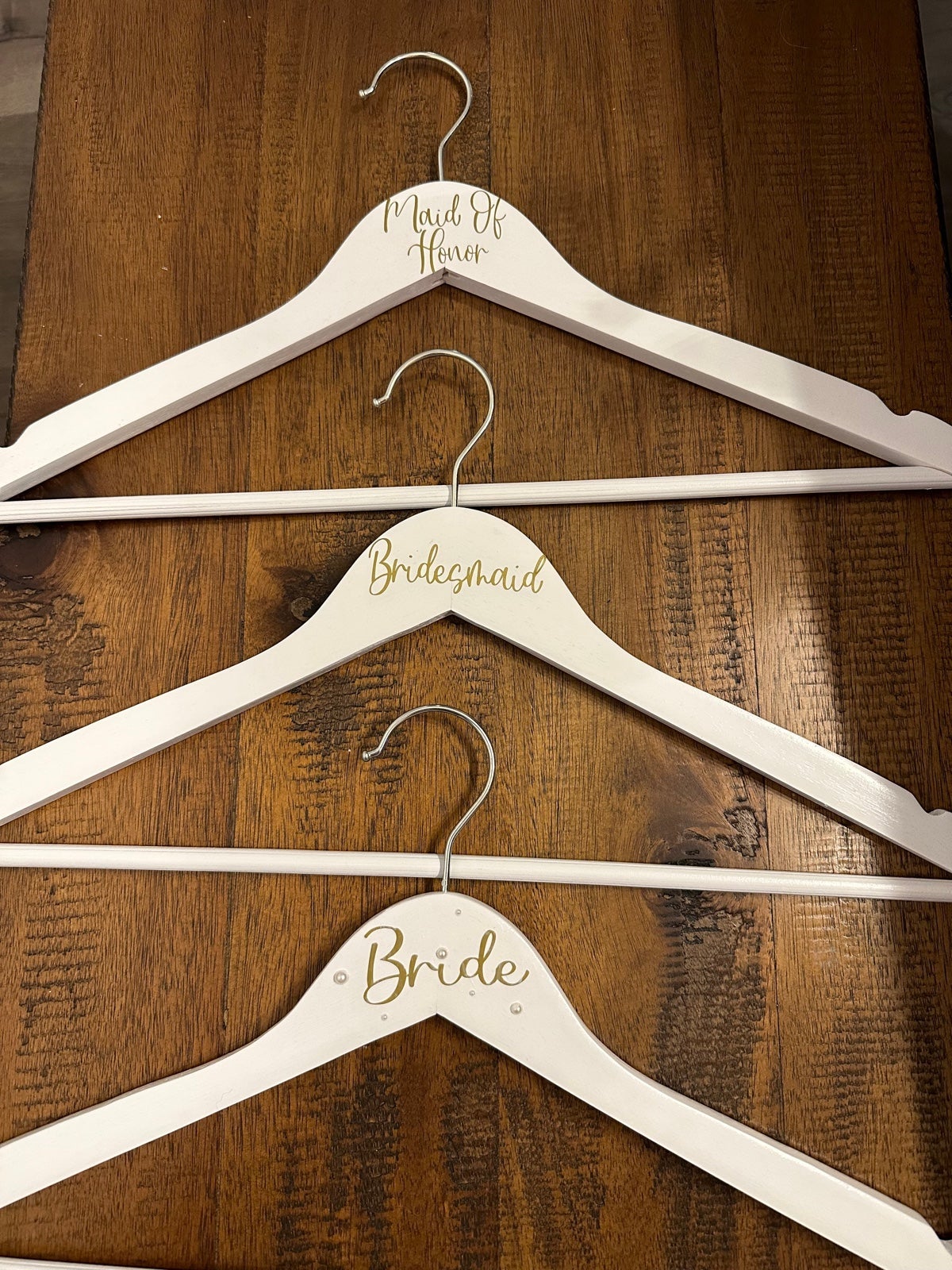 Wedding Hangers. Bride, Bridesmaid, Maid of Honor