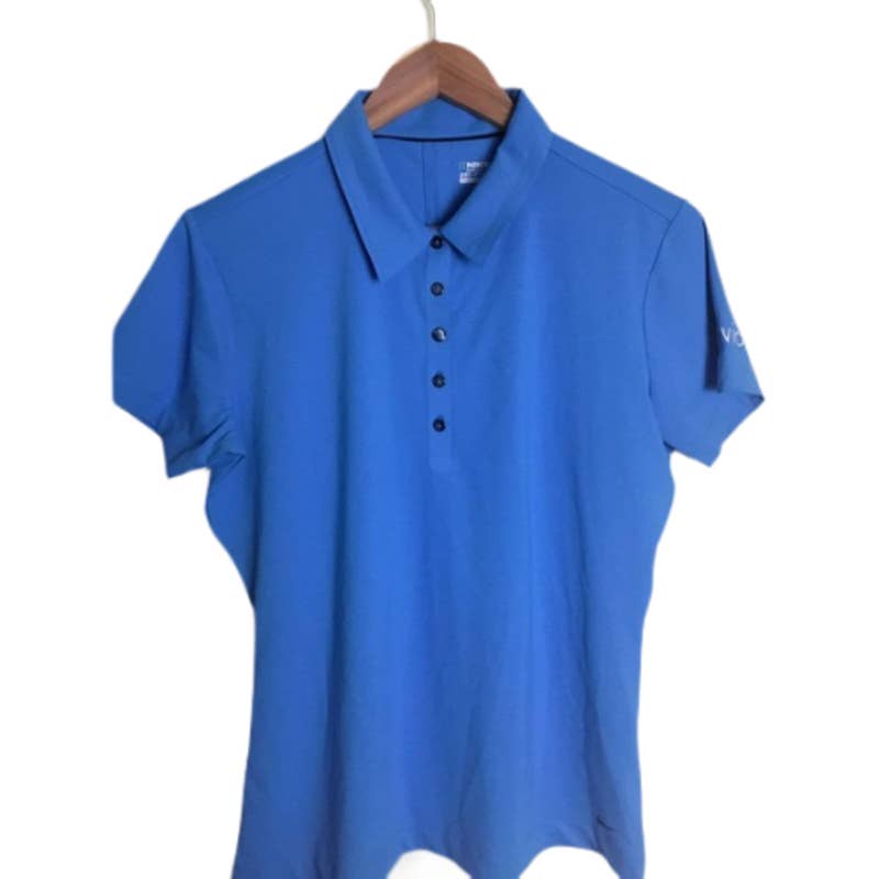 Nike Golf Blue Dri-Fit Polo Medium
